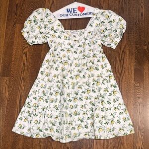 Faithfull the Brand White Floral Mini Dress